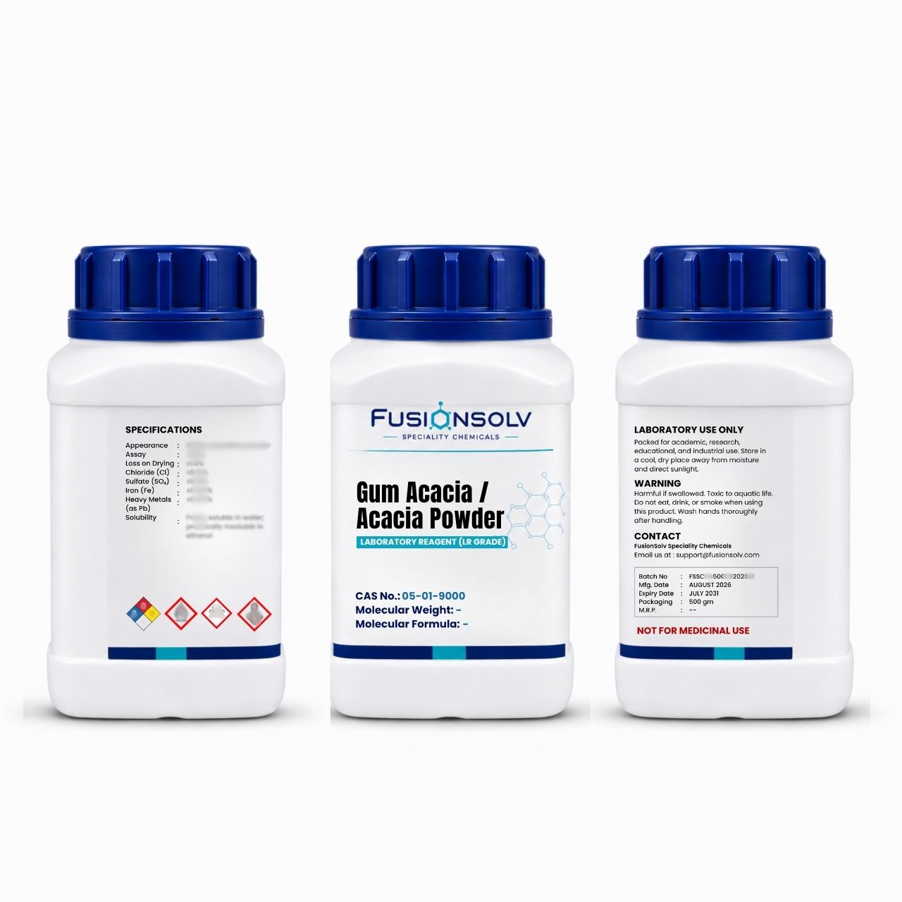 Gum Acacia Acacia Powder - 500gm Packs