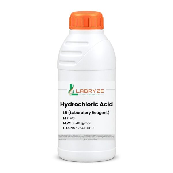 Hydrochloric Acid N/10 Solution - 500ml pack - CAS No. 7647-01-0