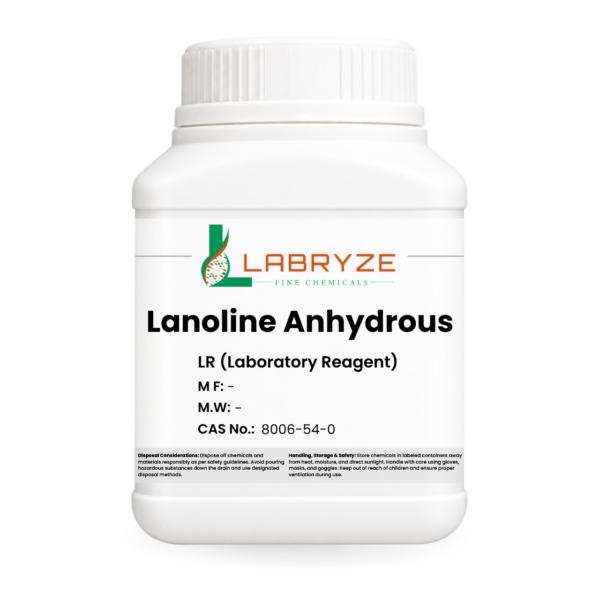 Lanoline Anhydrous - 500gm pack - CAS No. 8006-54-0