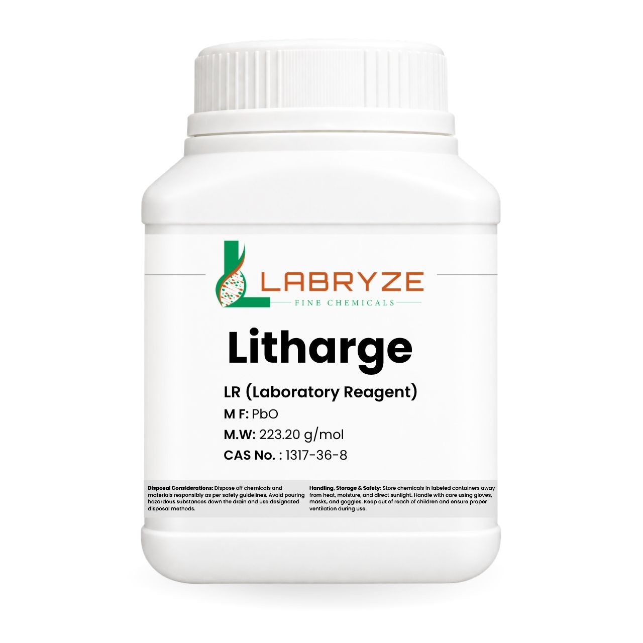 Litharge - 500gm Pack - CAS No 1317-36-8