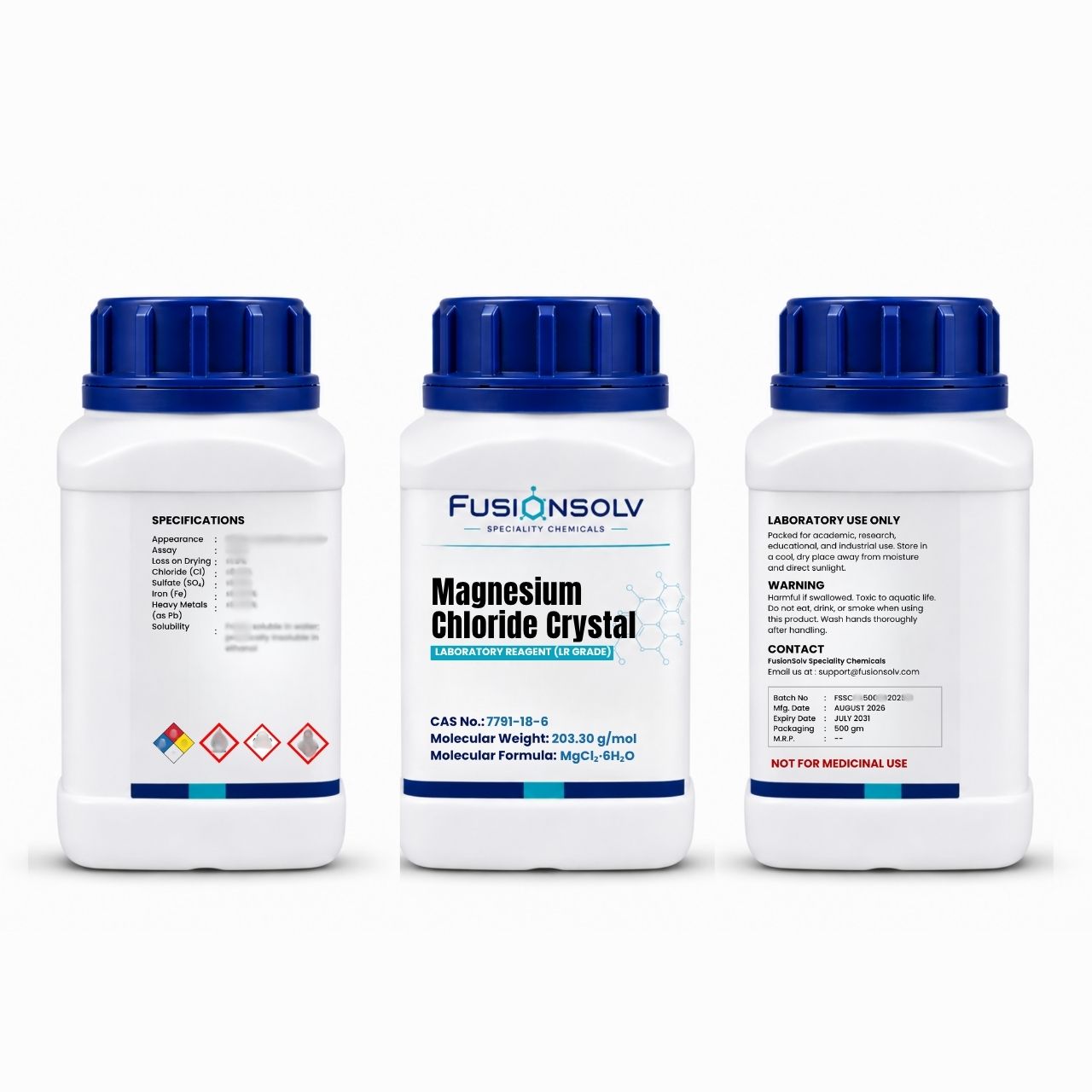 Magnesium Chloride Crystal - 500gm Packs