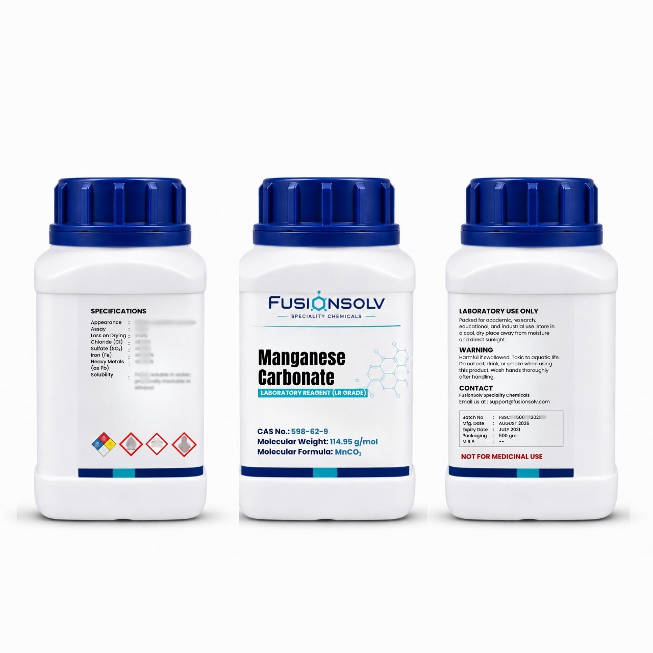Manganese Carbonate - 500gm Packs