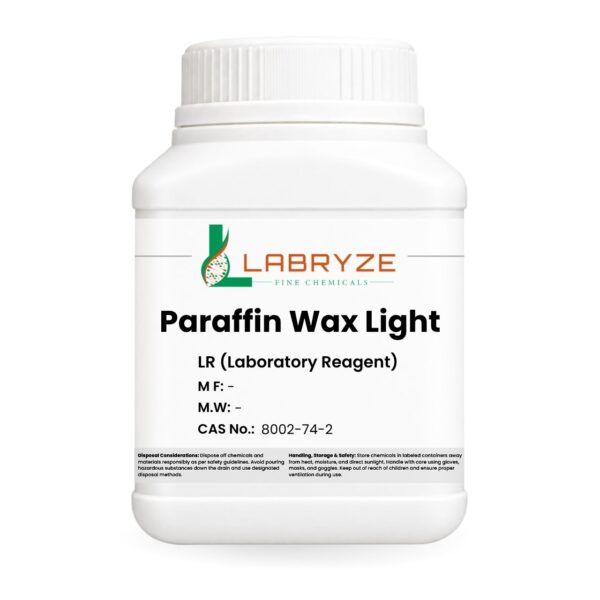 Paraffin Wax Light - 500gm pack - CAS No. 8002-74-2