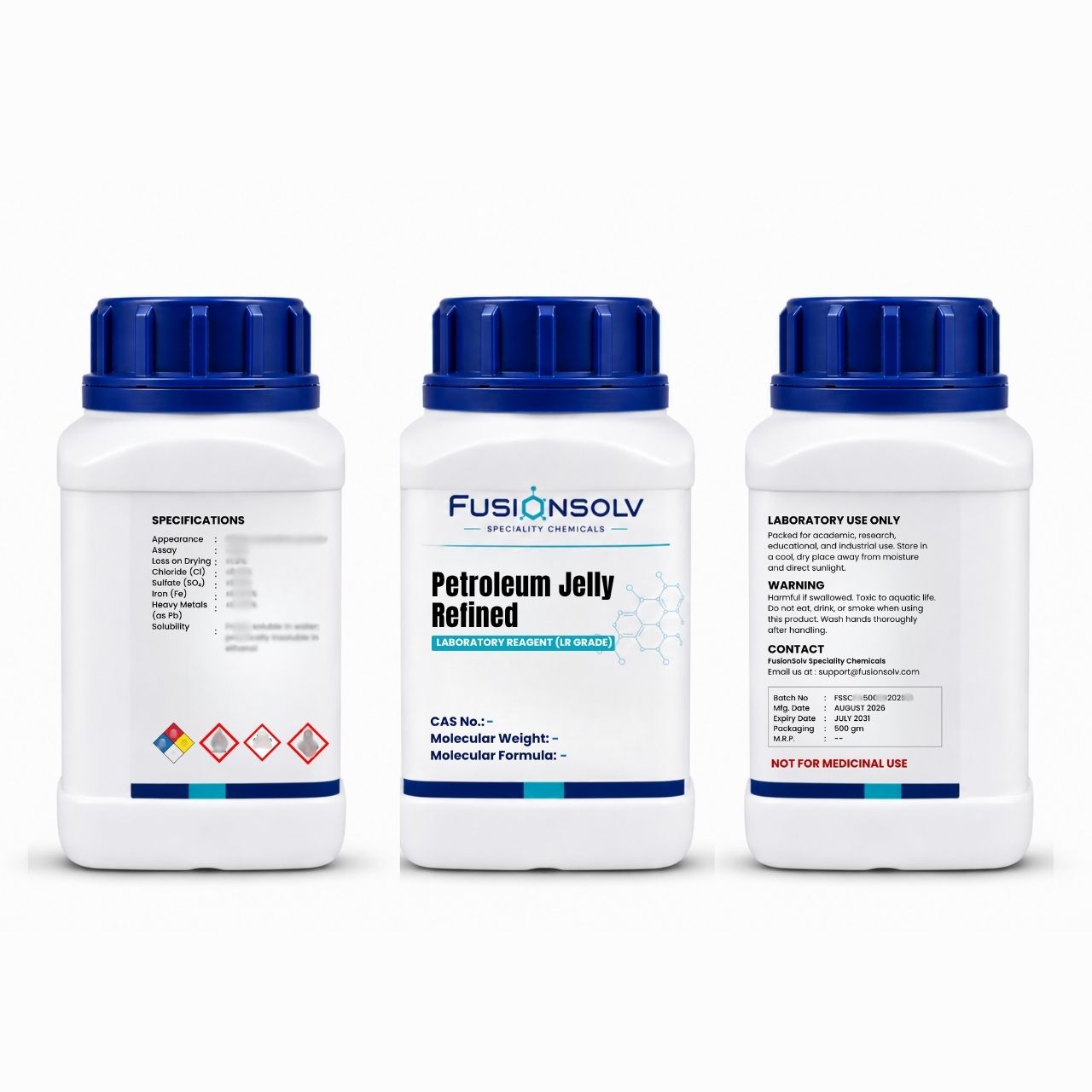 Petroleum Jelly White - Yellow Refined - 500gm Packs