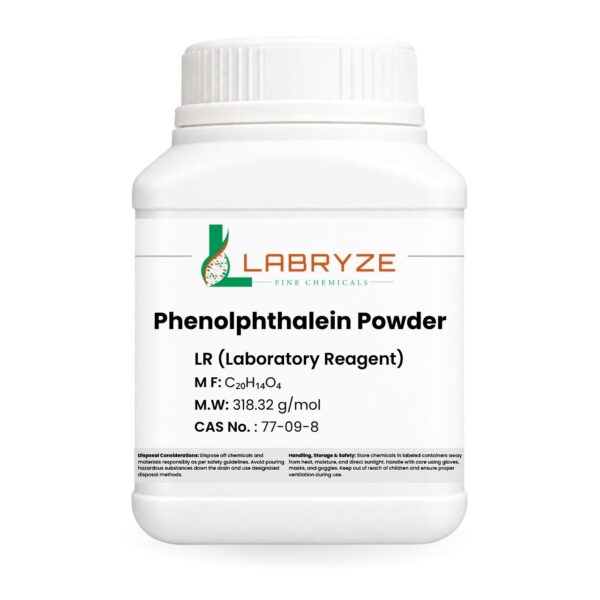 Phenolphthalein Powder - 500gm pack - CAS No. 77-09-8