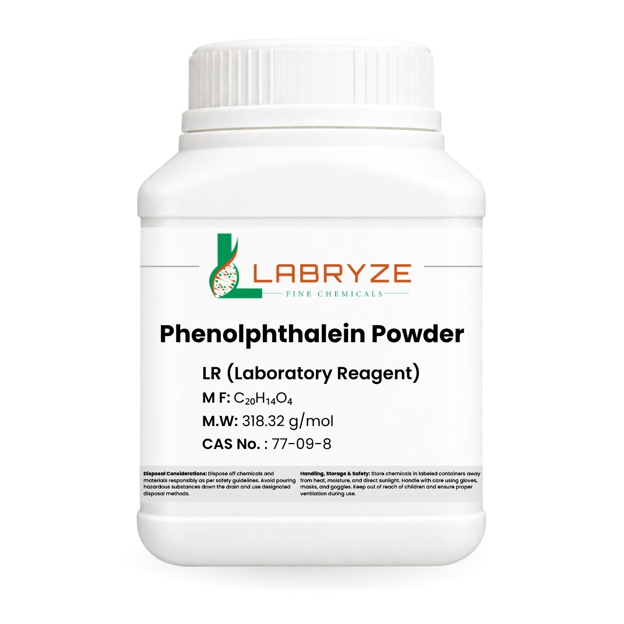 Phenolphthalein Powder - 500gm Pack - CAS No 77-09-8