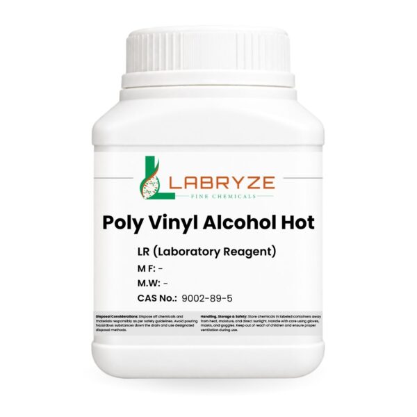 Poly Vinyl Alcohol Hot - 500gm pack - CAS No. 9002-89-5