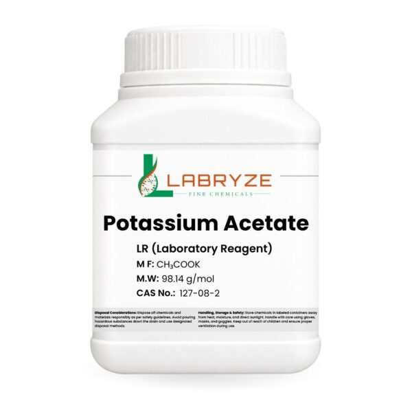 Potassium Acetate - 500gm pack - CAS No. 127-08-2