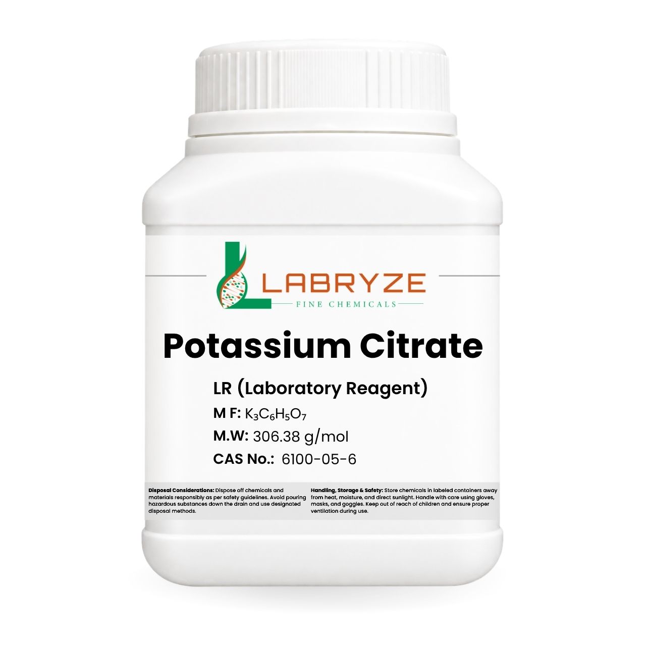 Potassium Citrate - 500gm Pack - CAS No 6100-05-6