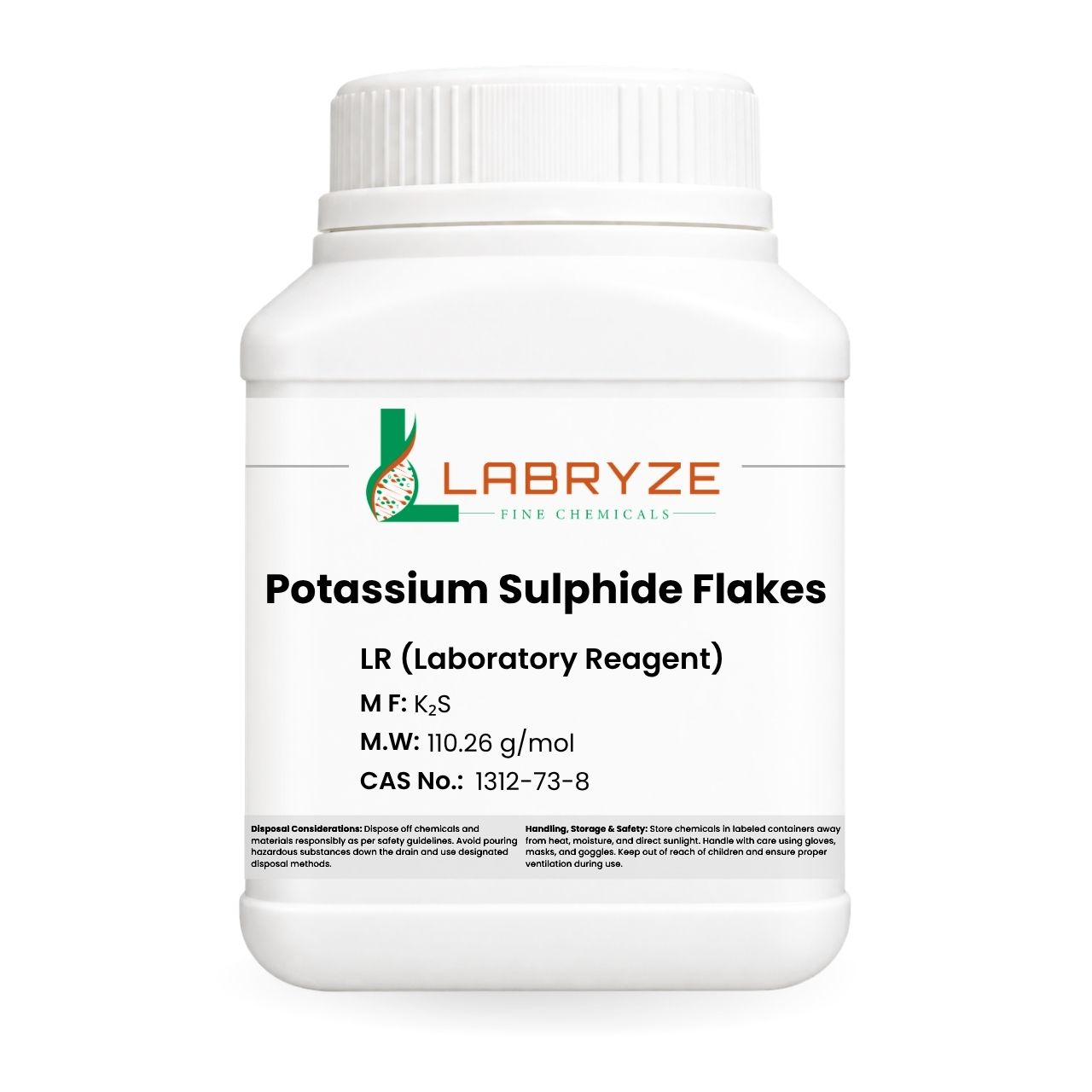 Potassium Sulphide Flakes - 500gm Packs - 1312-73-8