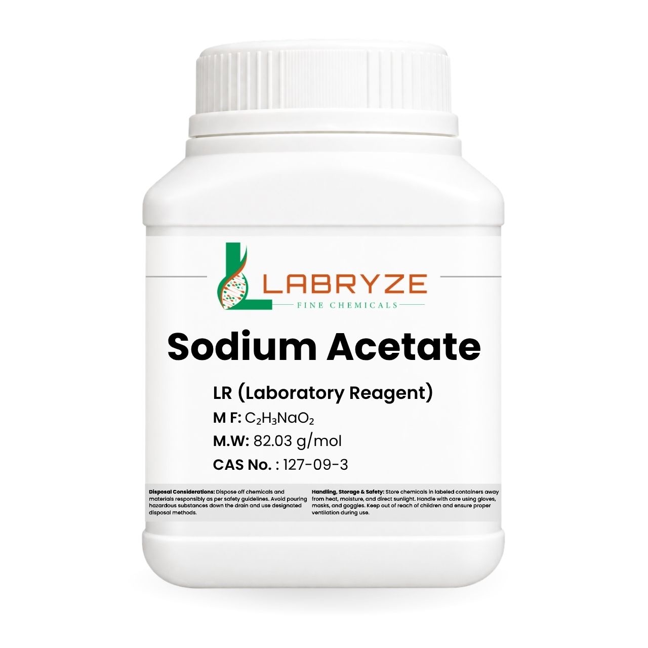 Sodium Acetate - 500gm Pack - CAS No 127-09-3