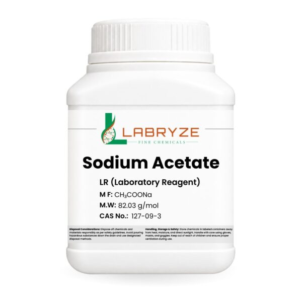 Sodium Acetate Anhydrous - 500gm pack - CAS No. 127-09-3