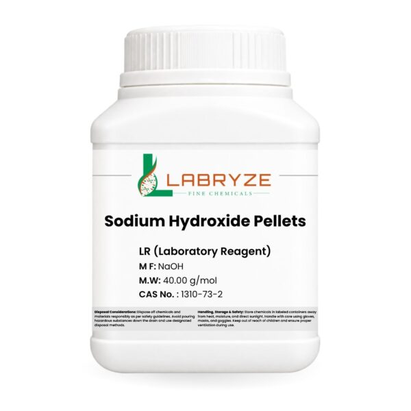 Sodium Hydroxide Pellets Purified - 500gm pack - CAS No. 1310-73-2
