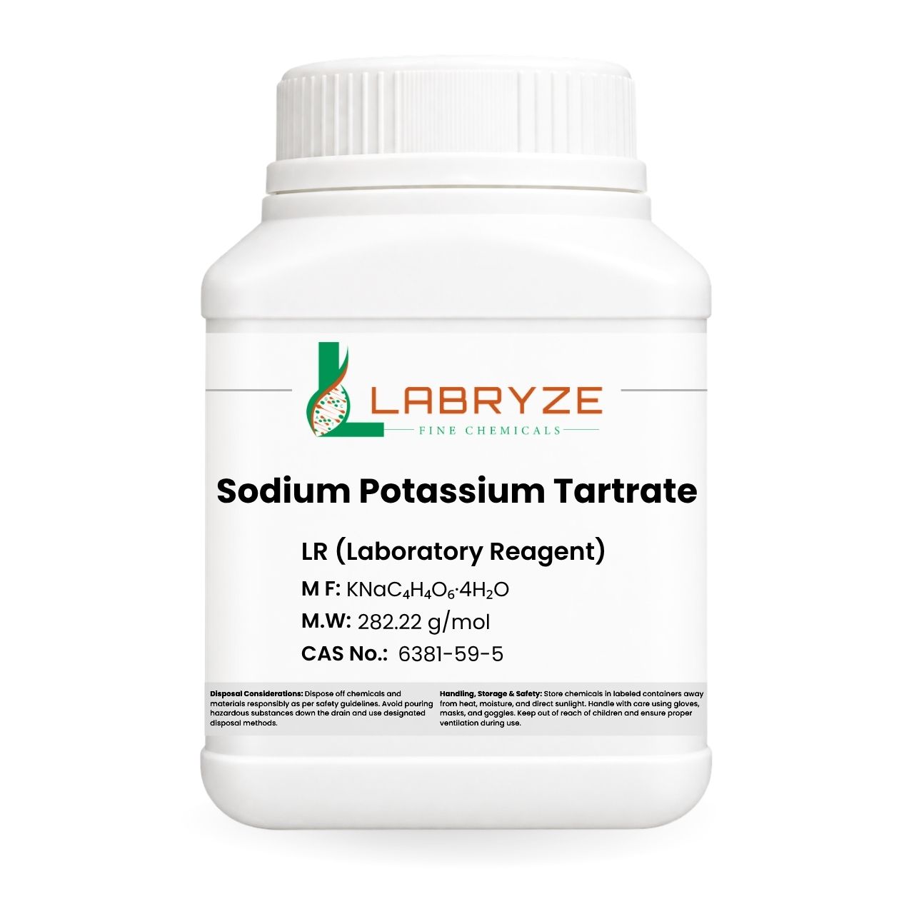 Sodium Potassium Tartrate - 500gm Packs - CAS No. - 6381-59-5
