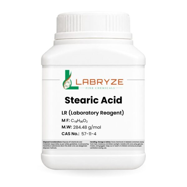 Stearic Acid Extra Pure - 500gm pack - CAS No. 57-11-4