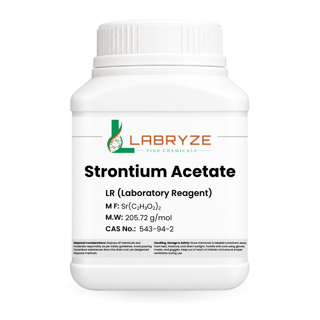 Strontium Acetate - 500gm Packs - CAS No. - 543-94-2