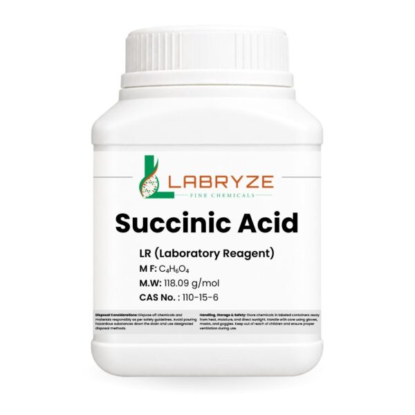 Succinic Acid - 500gm pack - CAS No. 110-15-6