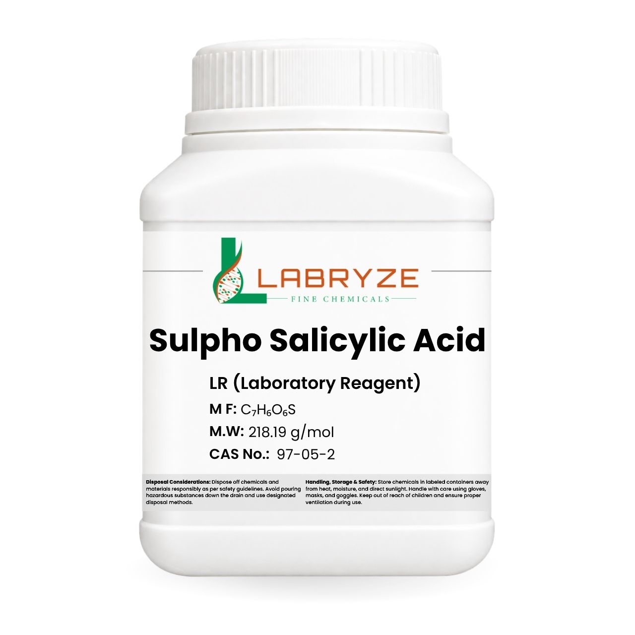 Sulpho Salicylic Acid - 500gm Packs - CAS No. - 97-05-2