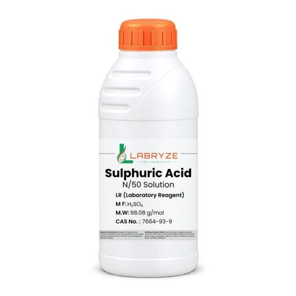 Sulphuric Acid N/50 Solution - 500ml pack - CAS No. 7664-93-9