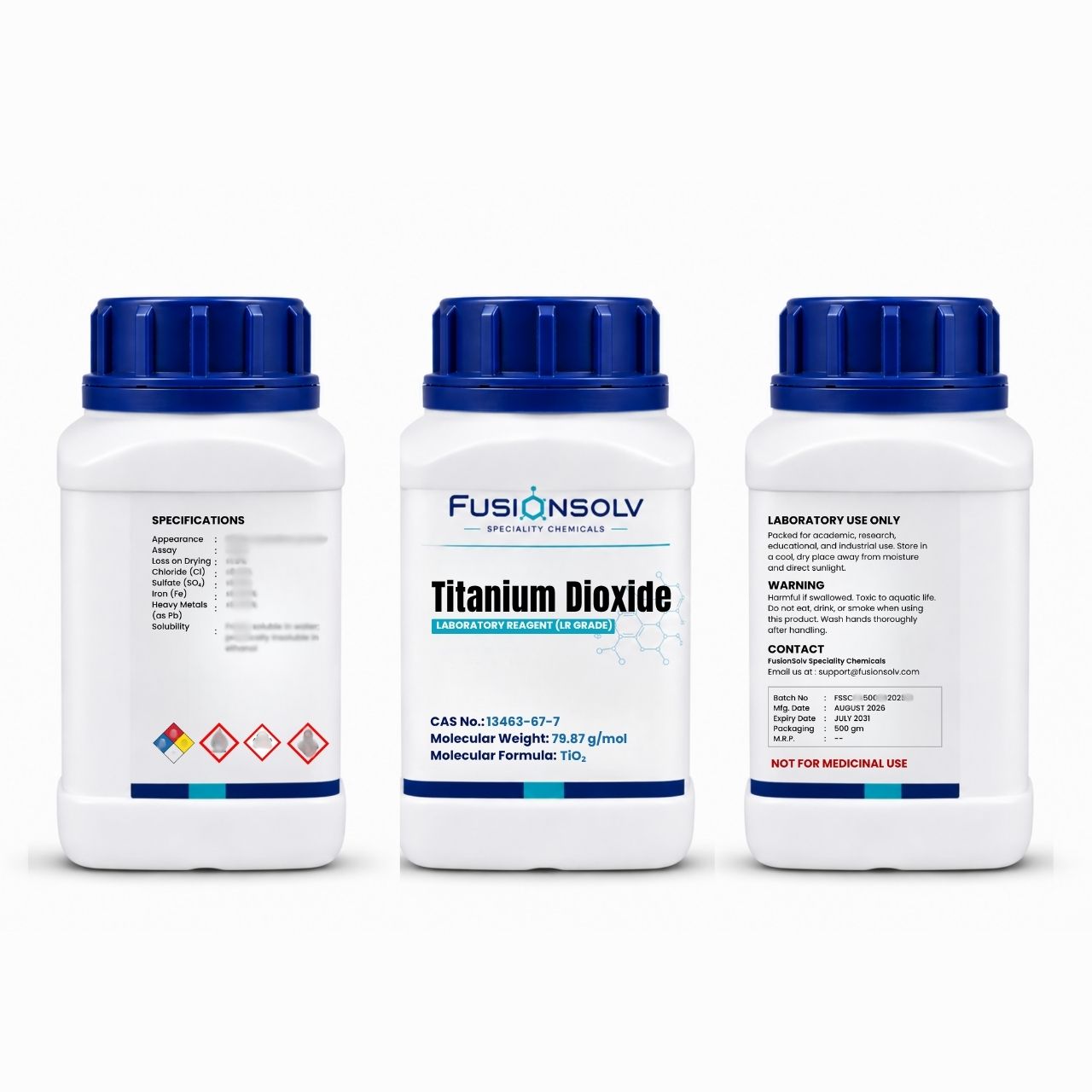 Titanium Di Oxide - 500gm Packs
