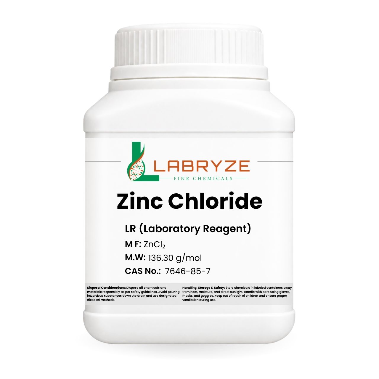 Zinc Chloride - 500gm Packs - CAS No. - 7646-85-7