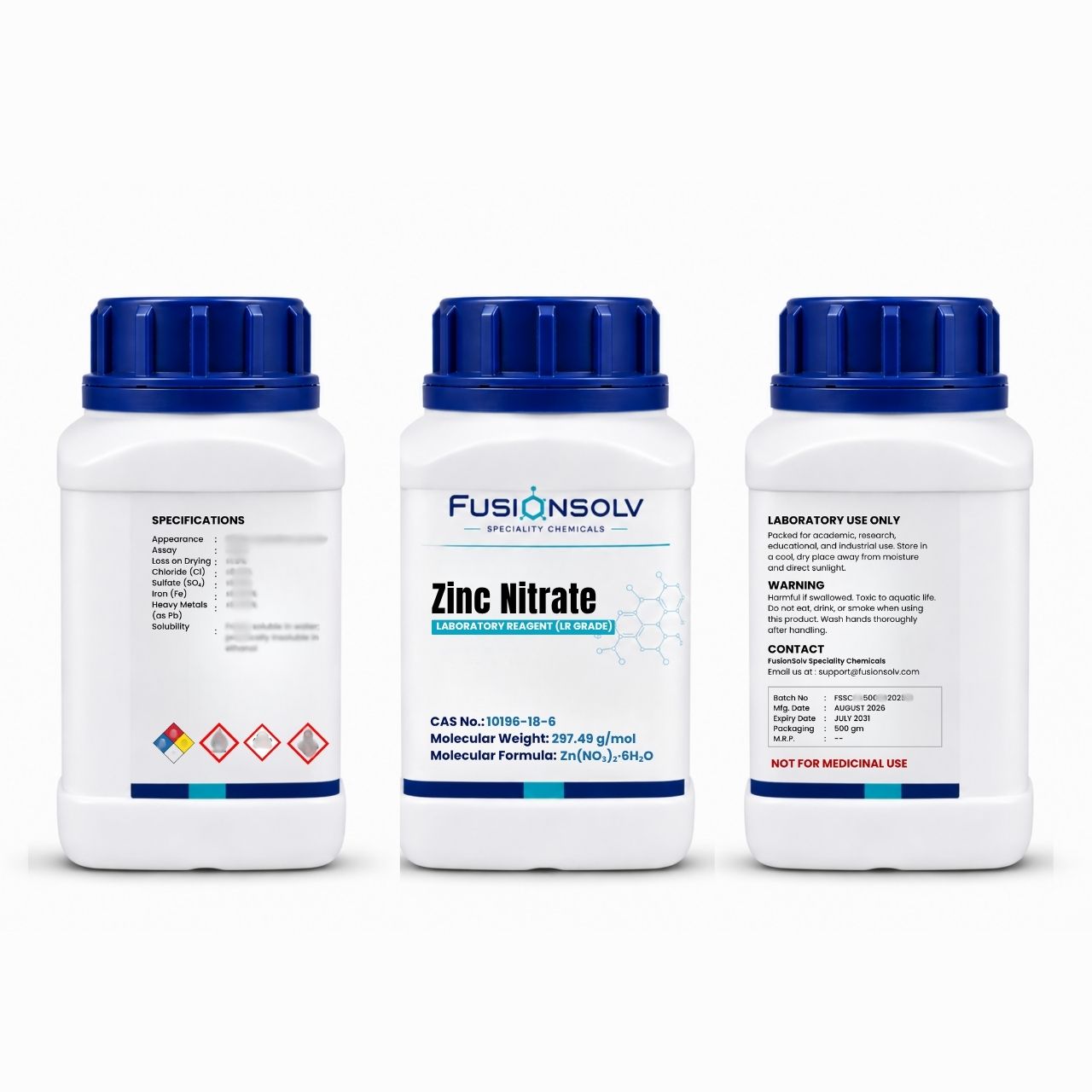 Zinc Nitrate - 500gm Packs