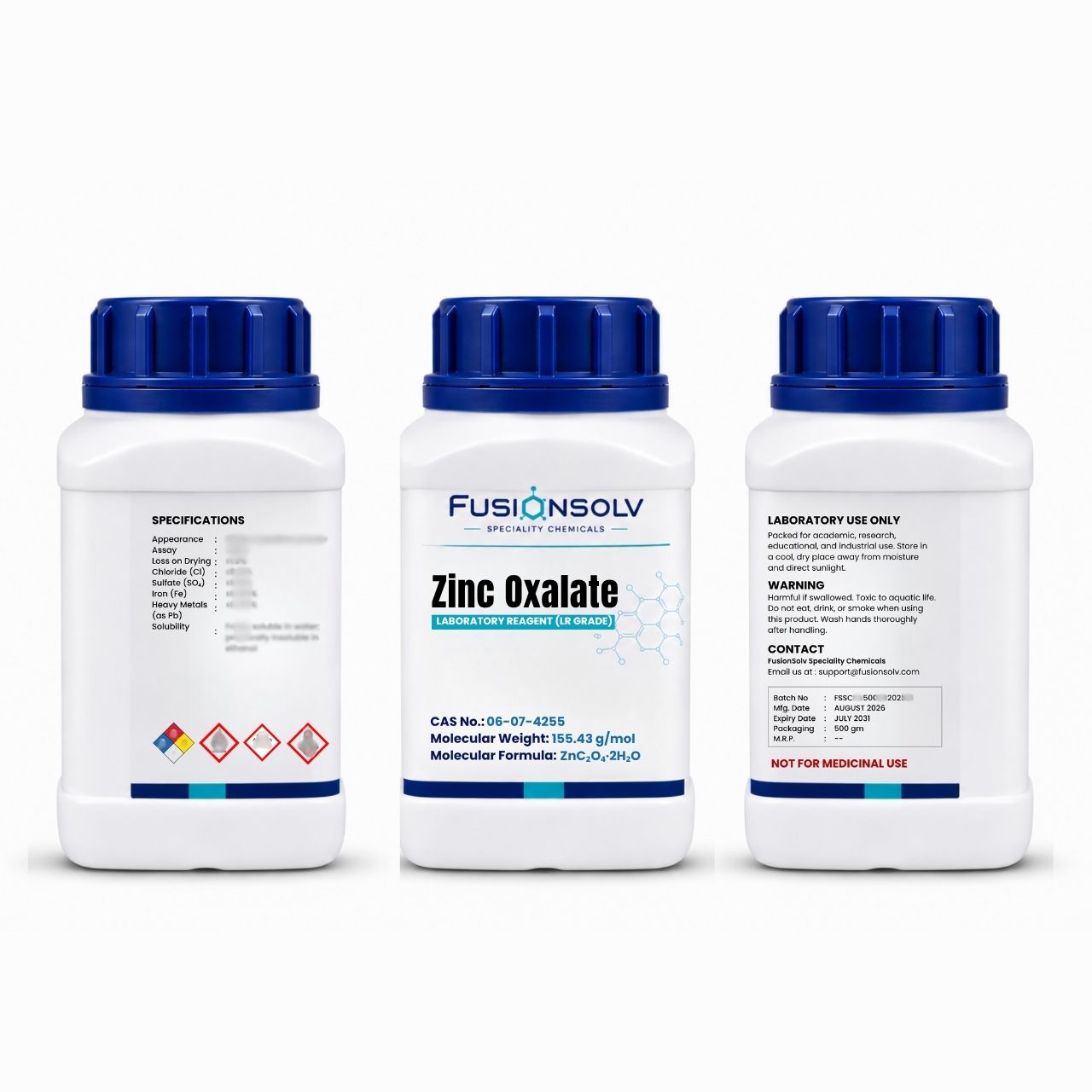 Zinc Oxalate - 500gm Packs
