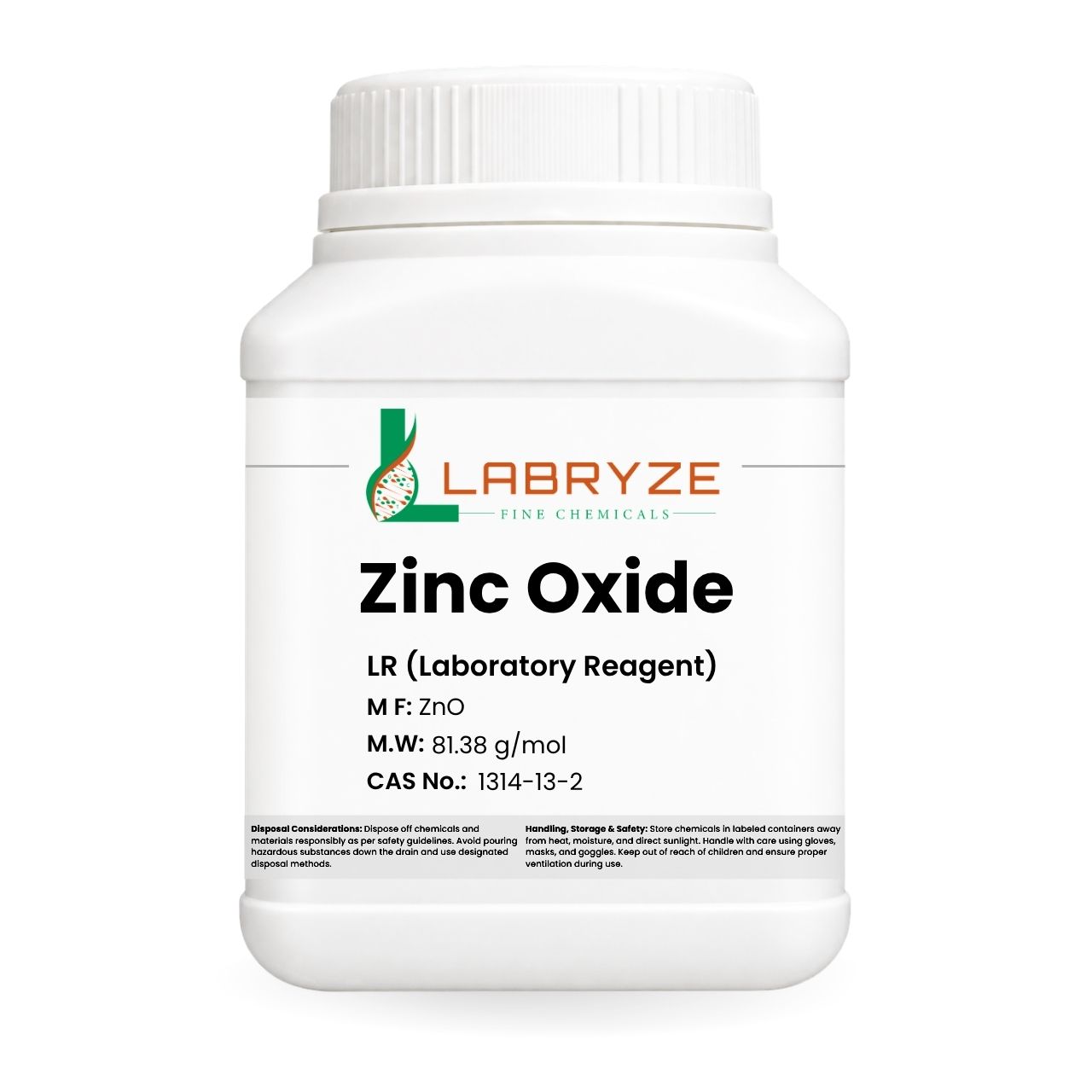 Zinc Oxide - 500gm Pack - CAS No 1314-13-2